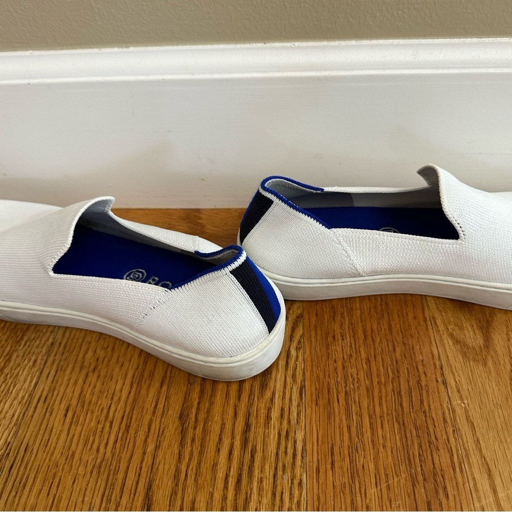Rothy's The Original Slip On Sneaker in White - Picture 3 of 11